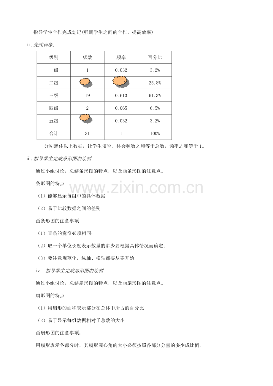 八年级数学几种常见的统计图表教案1新课标 人教版.doc_第2页