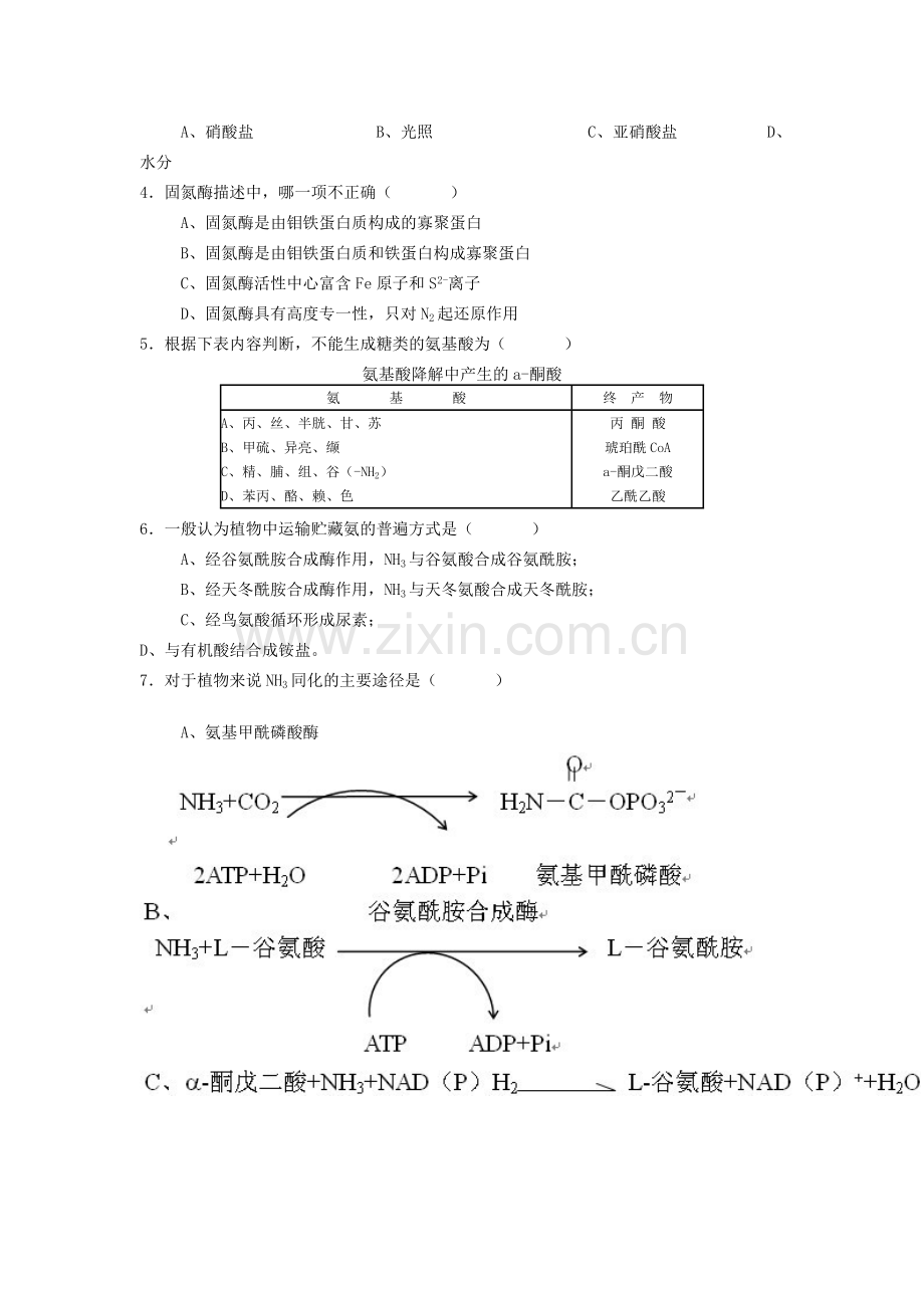 生物化学蛋白质的降解和氨基酸的代谢.doc_第3页