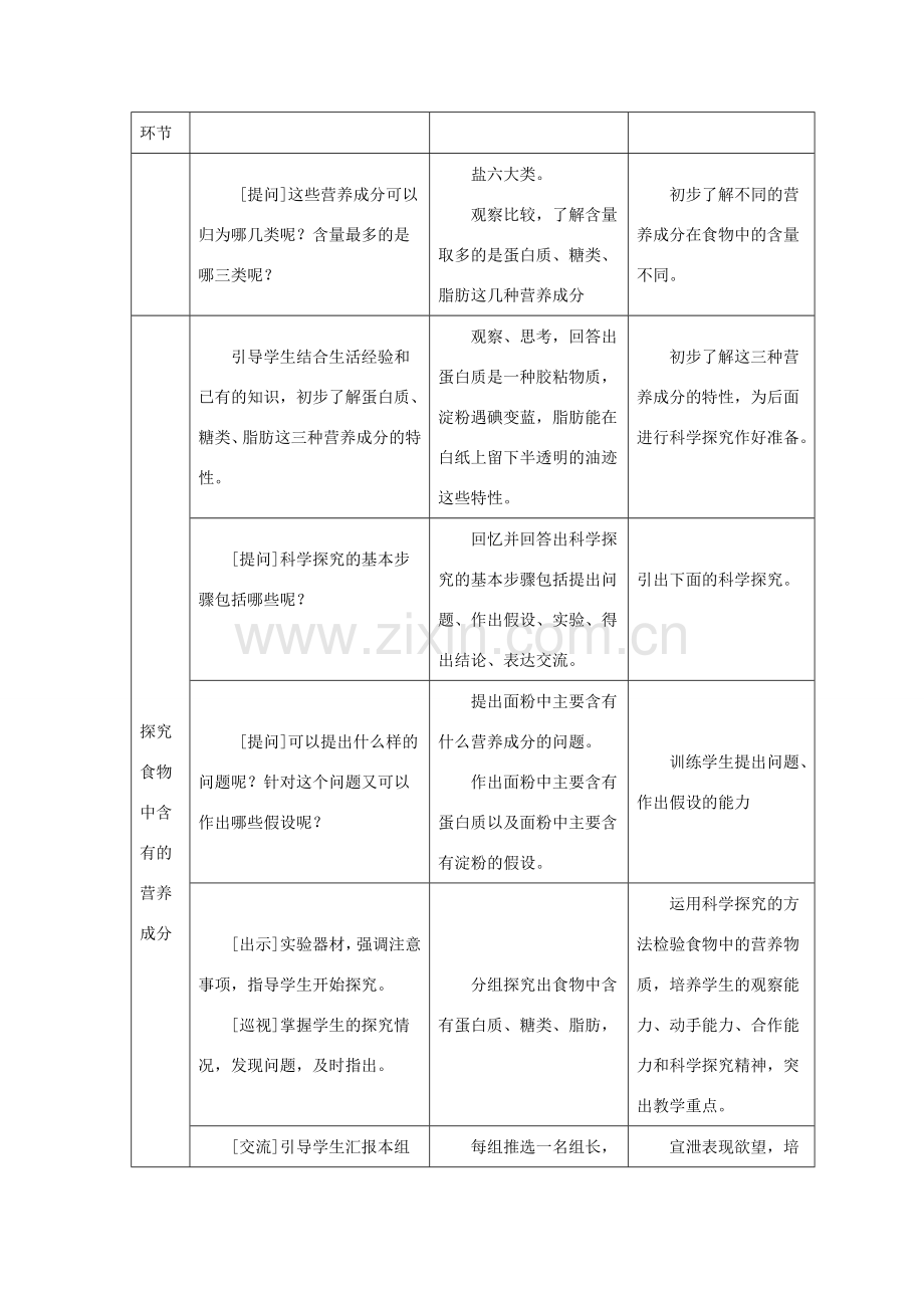 七年级生物下册 第九章 第一节 人体需要的主要营养物质教案2 （新版）苏教版.doc_第2页