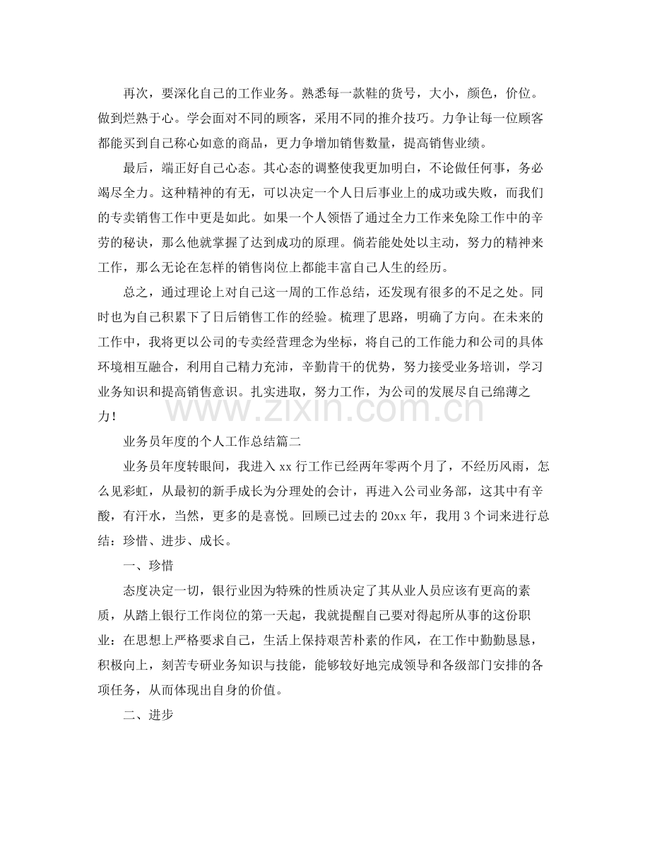 业务员年度的个人工作总结 .docx_第2页