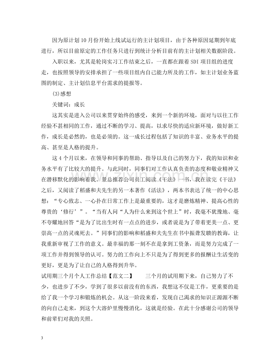 试用期三个月个人工作总结.docx_第3页