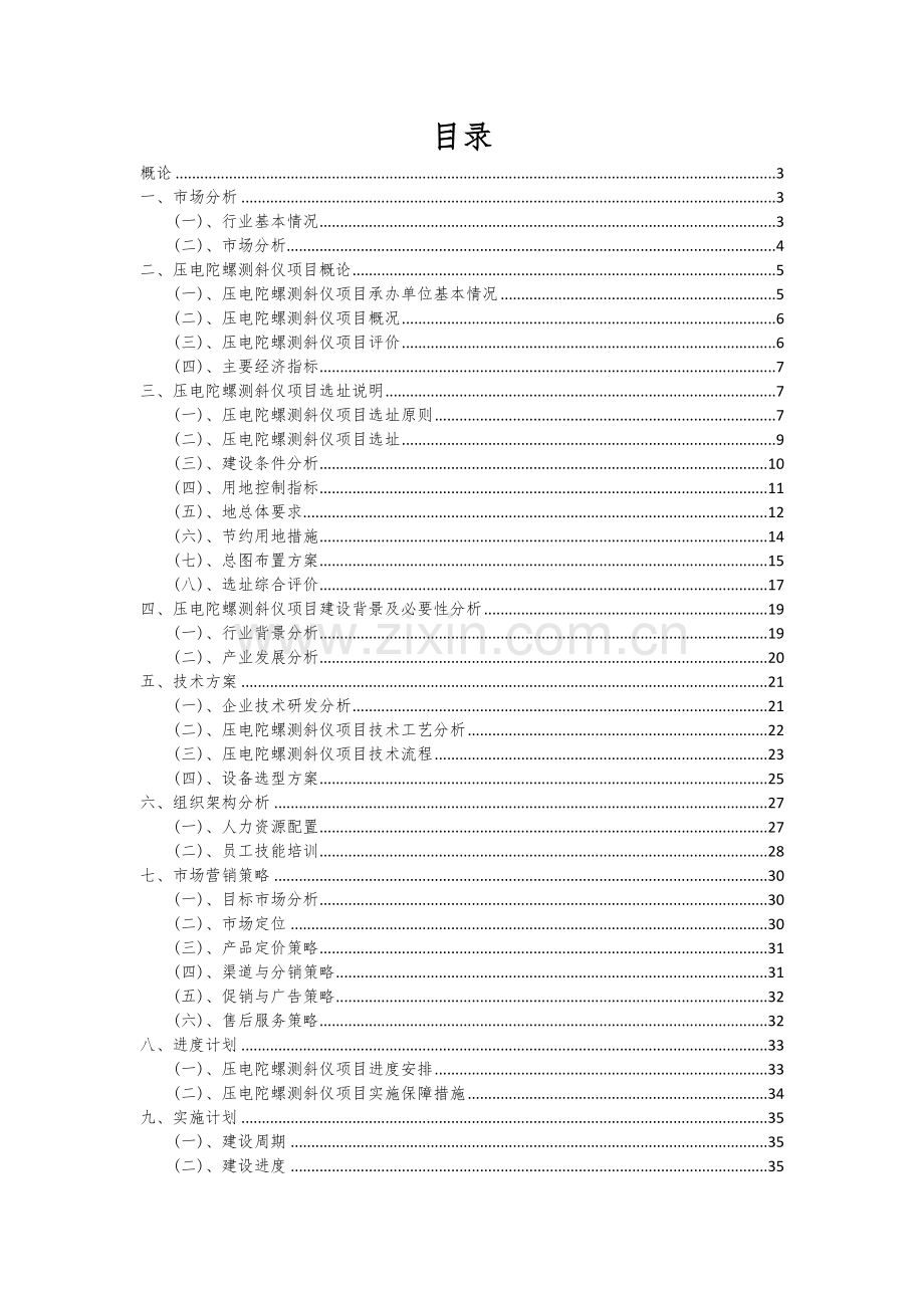 压电陀螺测斜仪项目投资分析及可行性报告.docx_第2页