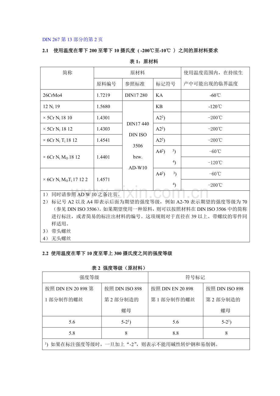 DIN 267-13紧固件交货技术条件-温度在-200℃至+700℃之间用具有特殊机械性能的螺纹连接件.doc_第2页