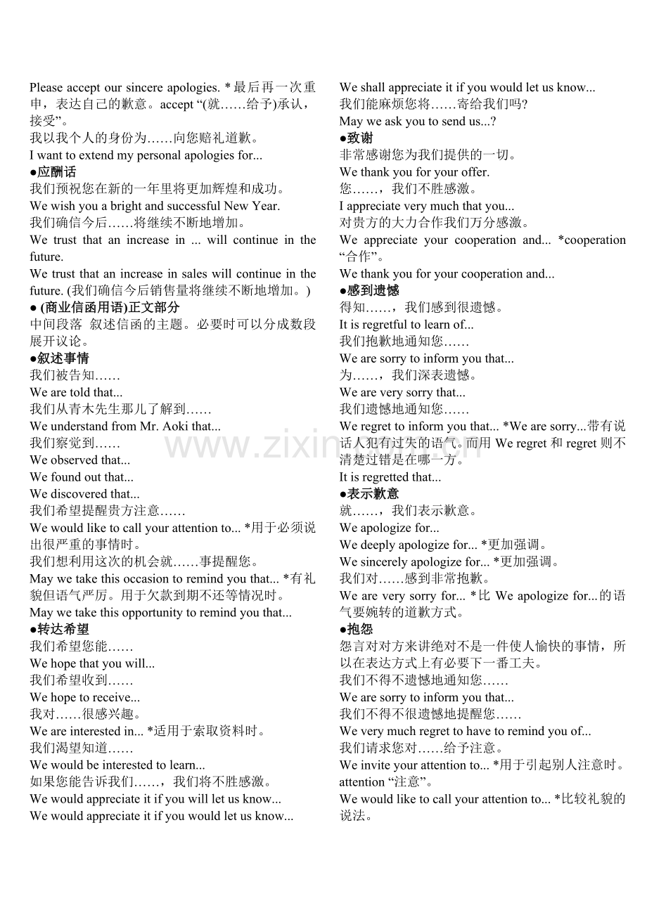 商务英语信函常用句型.doc_第2页