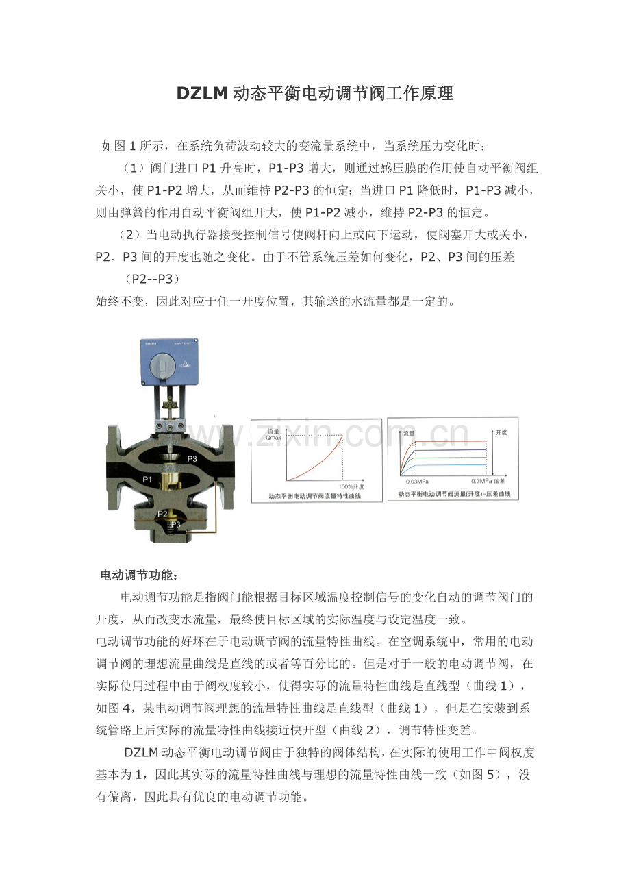 DZLM动态平衡电动调节阀工作原理.doc_第1页