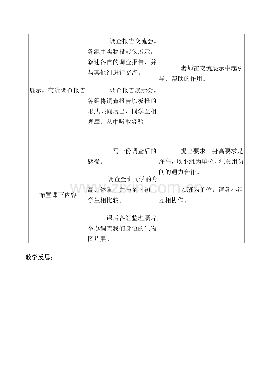 鲁教版七年级生物上册 调查我们身边的生物2.doc_第3页