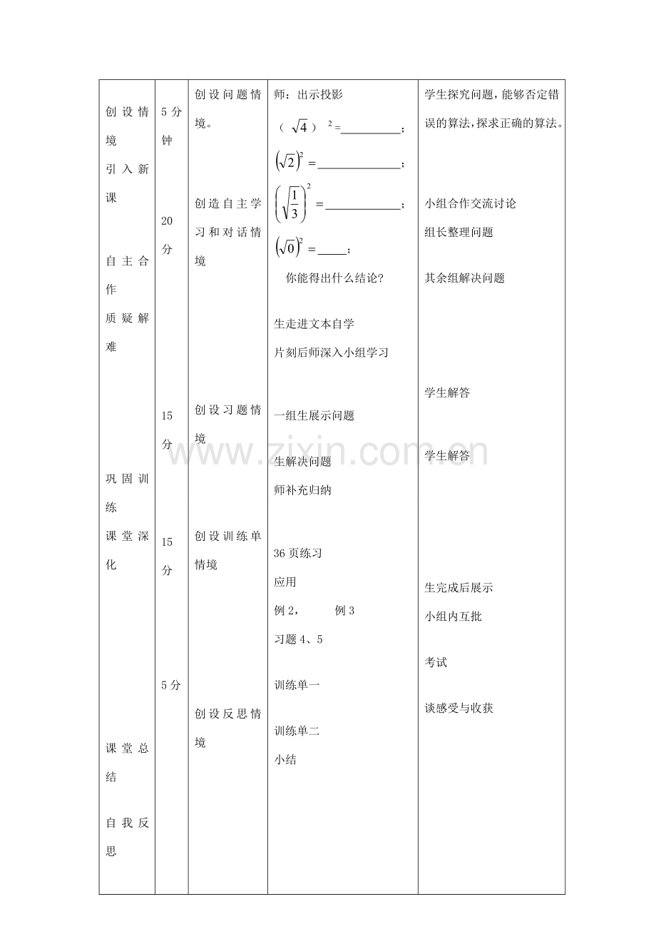 八年级数学下册 7.2《二次根式的性质》教案2 鲁教版五四制-鲁教版五四制初中八年级下册数学教案.doc_第2页