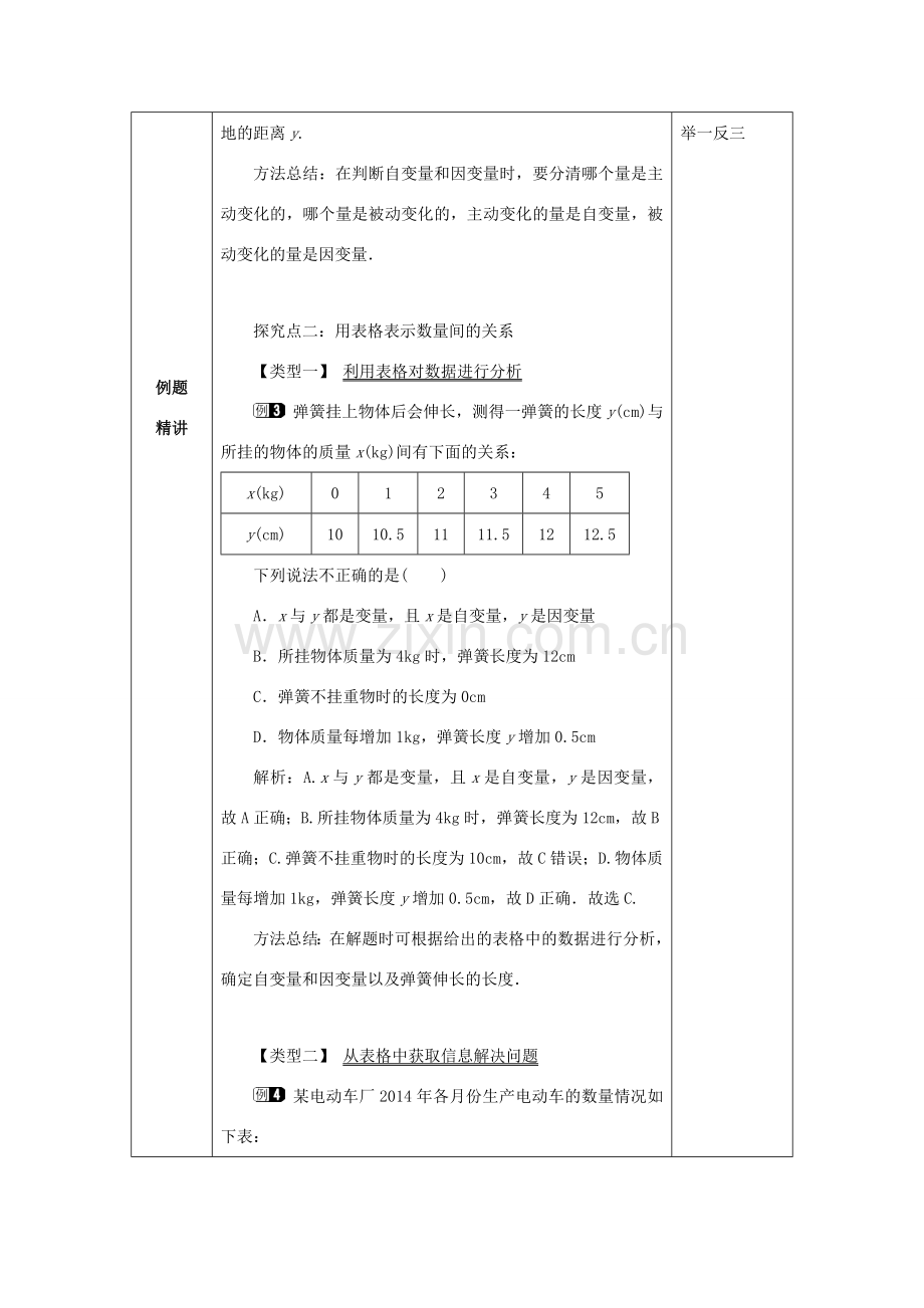 山东省济南市槐荫区七年级数学下册 第三章 变量之间的关系 3.1 用表格表示的变量间关系教案 （新版）北师大版-（新版）北师大版初中七年级下册数学教案.doc_第3页