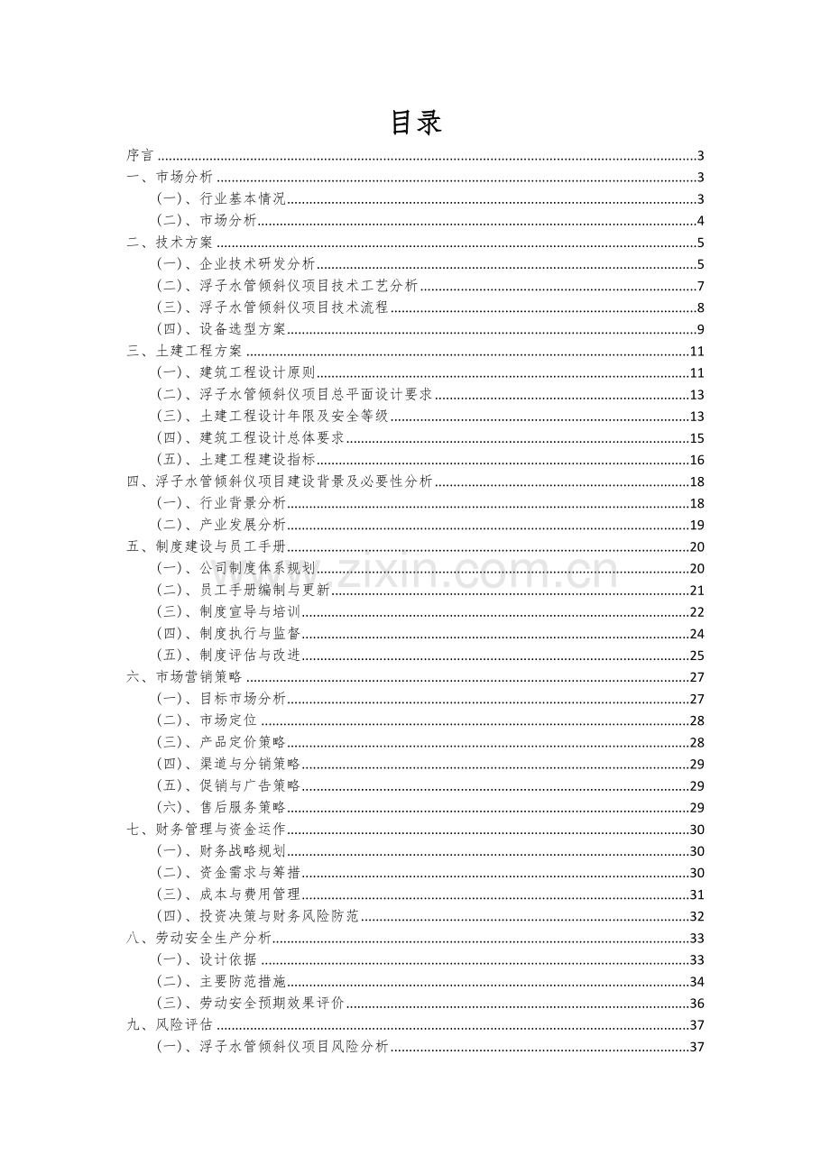 浮子水管倾斜仪项目可行性分析报告.docx_第2页