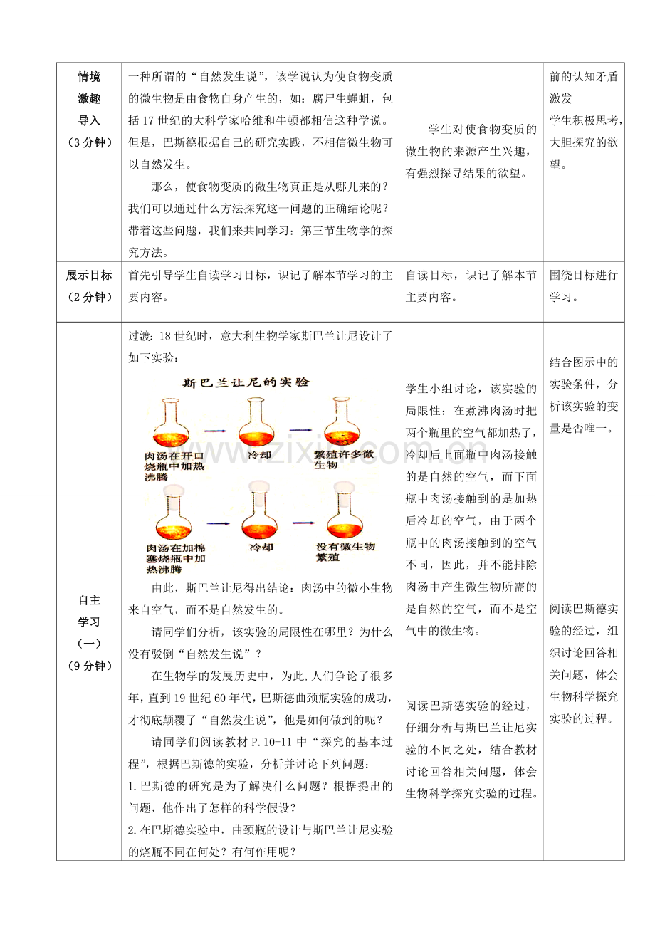 七年级生物上册 1.1.3 生物学的探究方法优秀教案 （新版）济南版-（新版）济南版初中七年级上册生物教案.doc_第2页