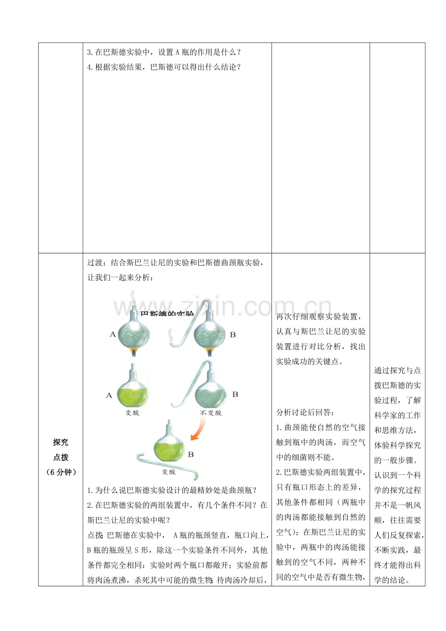 七年级生物上册 1.1.3 生物学的探究方法优秀教案 （新版）济南版-（新版）济南版初中七年级上册生物教案.doc_第3页