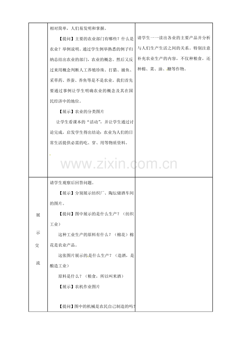 八年级地理上册 4.1 因地制宜发展农业教案 （新版）商务星球版-（新版）商务星球版初中八年级上册地理教案.doc_第3页