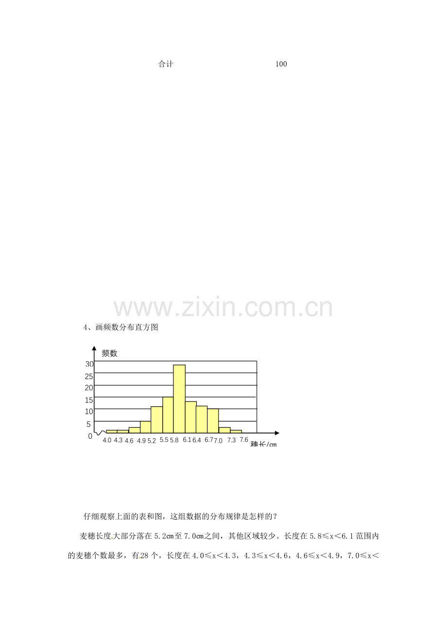 广东省东莞市寮步信义学校七年级数学下册《10.2 直方图（二）》教案 新人教版.doc_第3页