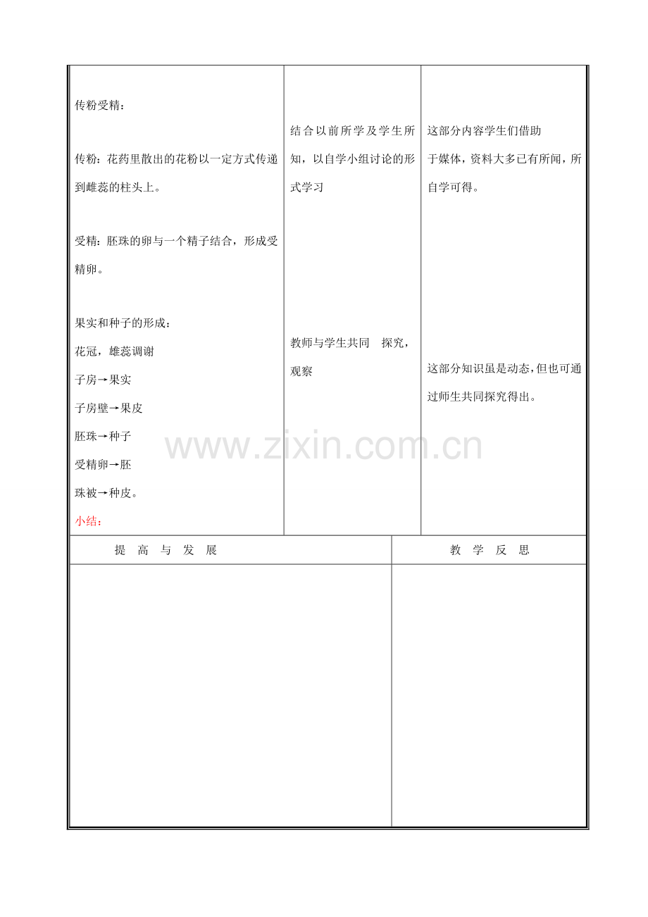 七年级生物上册 3.6.3生殖器官的生长教案(二) 北师大版.doc_第3页