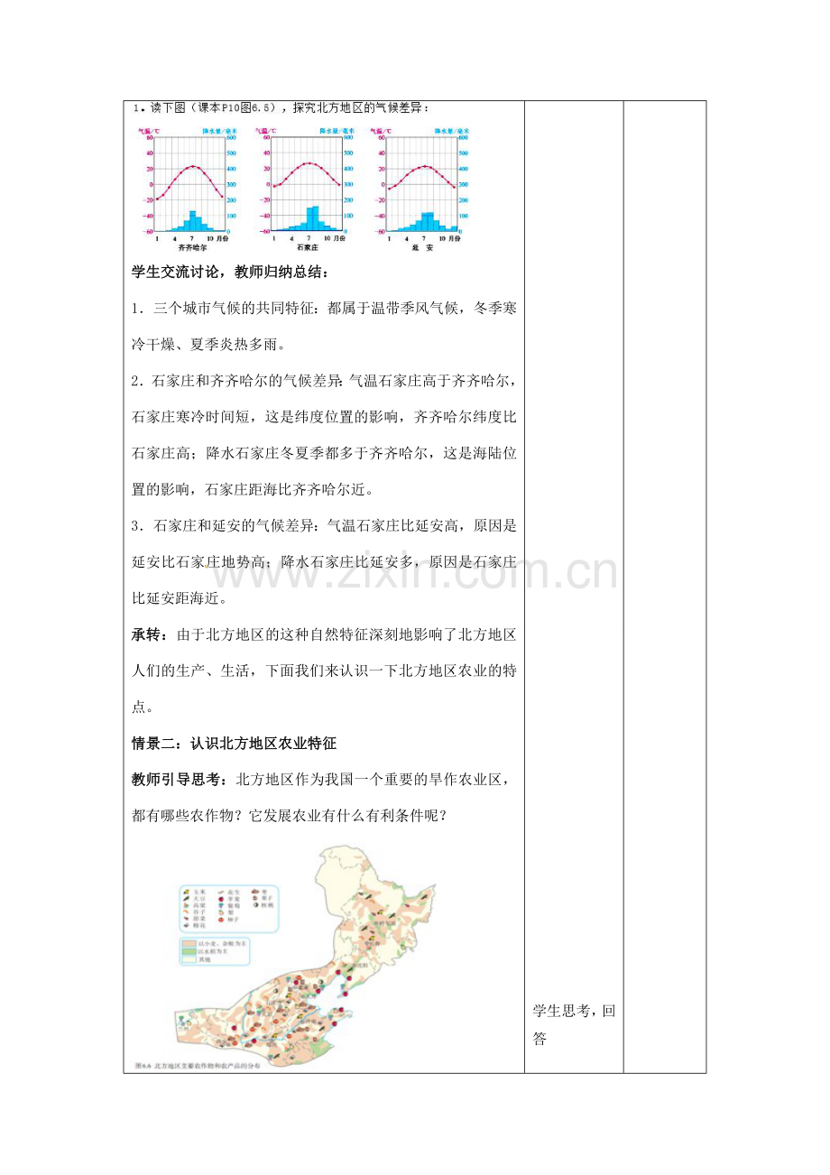 八年级地理下册 第6章 第1节 自然特征与农业教案 （新版）新人教版-（新版）新人教版初中八年级下册地理教案.doc_第3页