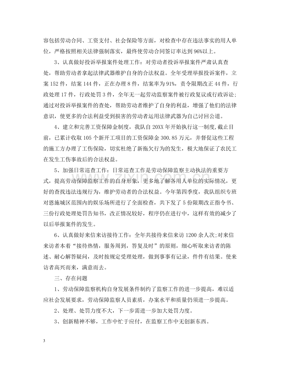 劳动监察大队个人总结.docx_第3页