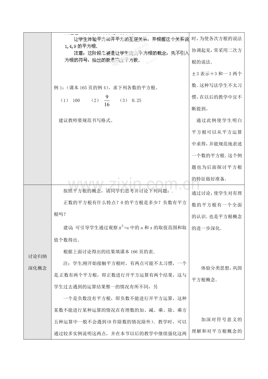 湖北省孝感市孝南区肖港初中七年级数学下册 10.1 平方根教案（3） 新人教版.doc_第2页