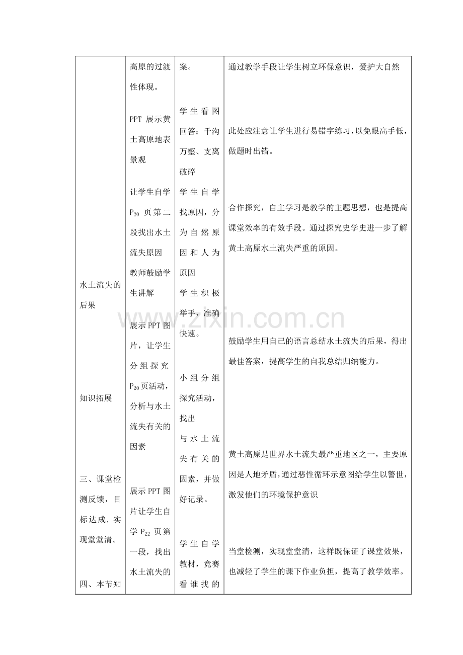 八年级地理下册 6.3 黄土高原（第1课时）教学设计 （新版）商务星球版-（新版）商务星球版初中八年级下册地理教案.doc_第3页