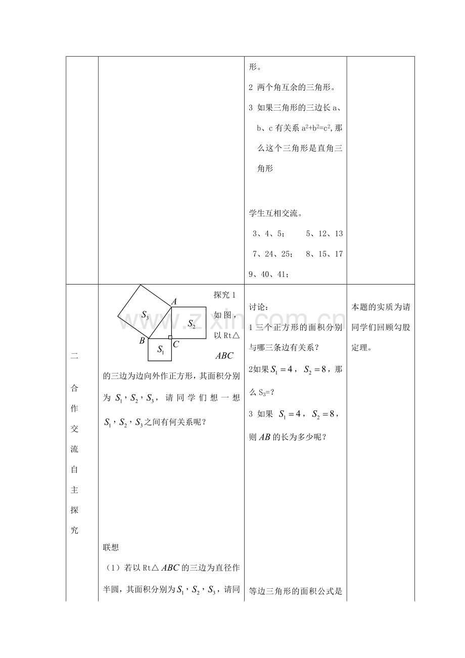 福建省泉州市泉港三川中学八年级数学上册《第14章 勾股定理》单元复习教案 华东师大版.doc_第2页