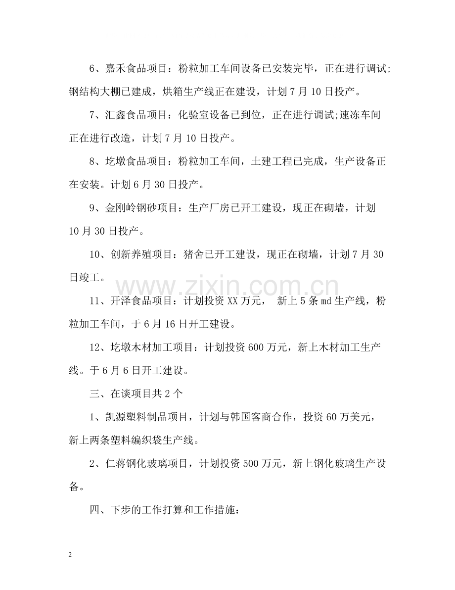 招商引资上半年工作总结.docx_第2页