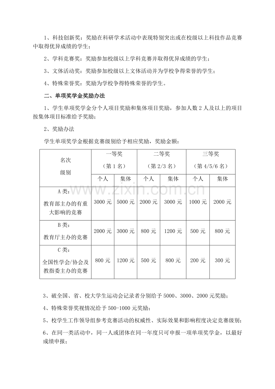 中北大学大学生奖学金评定实施细则.doc_第2页