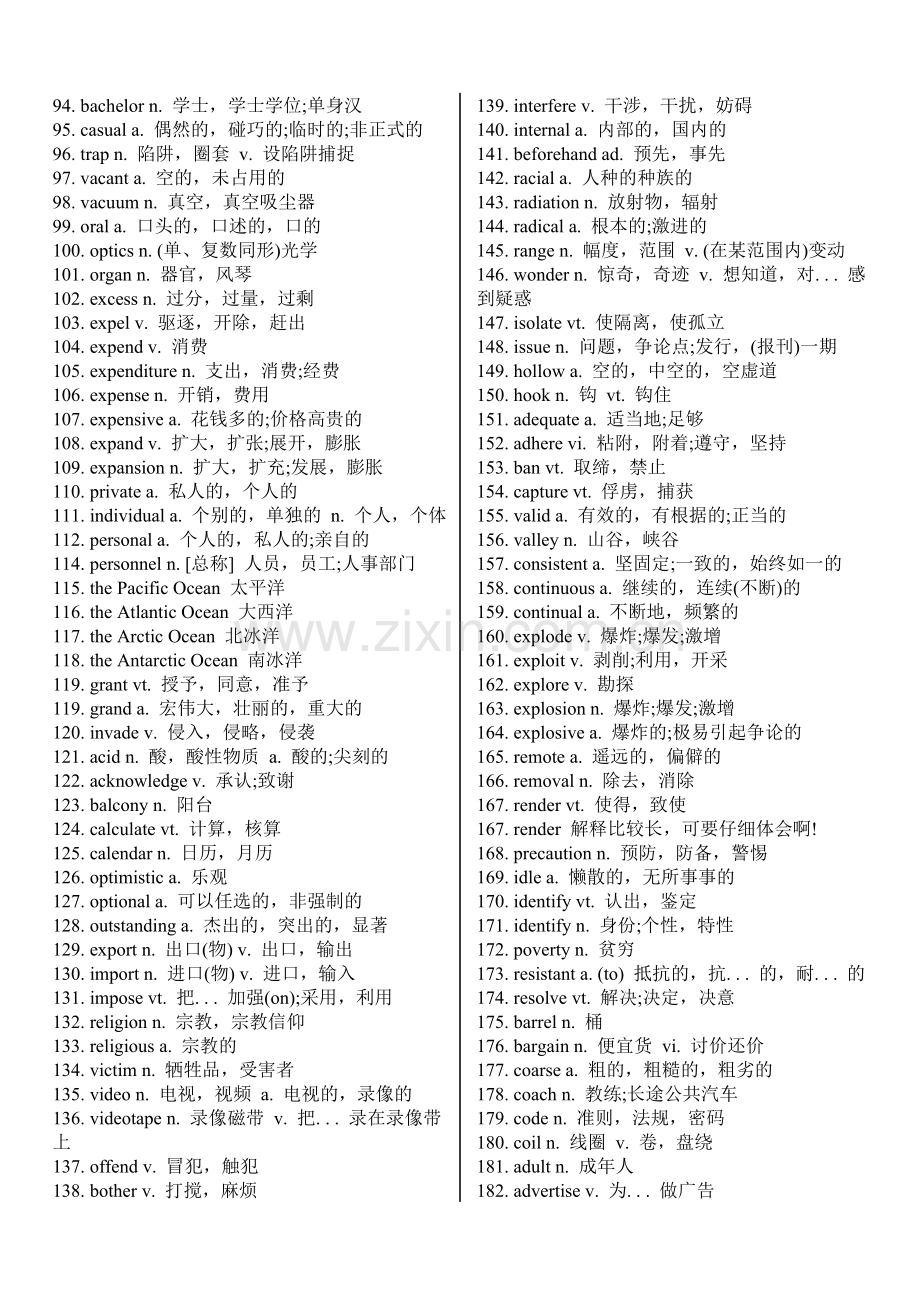 2018英语四级高频单词、词组、短语.听力核心词汇.doc_第2页