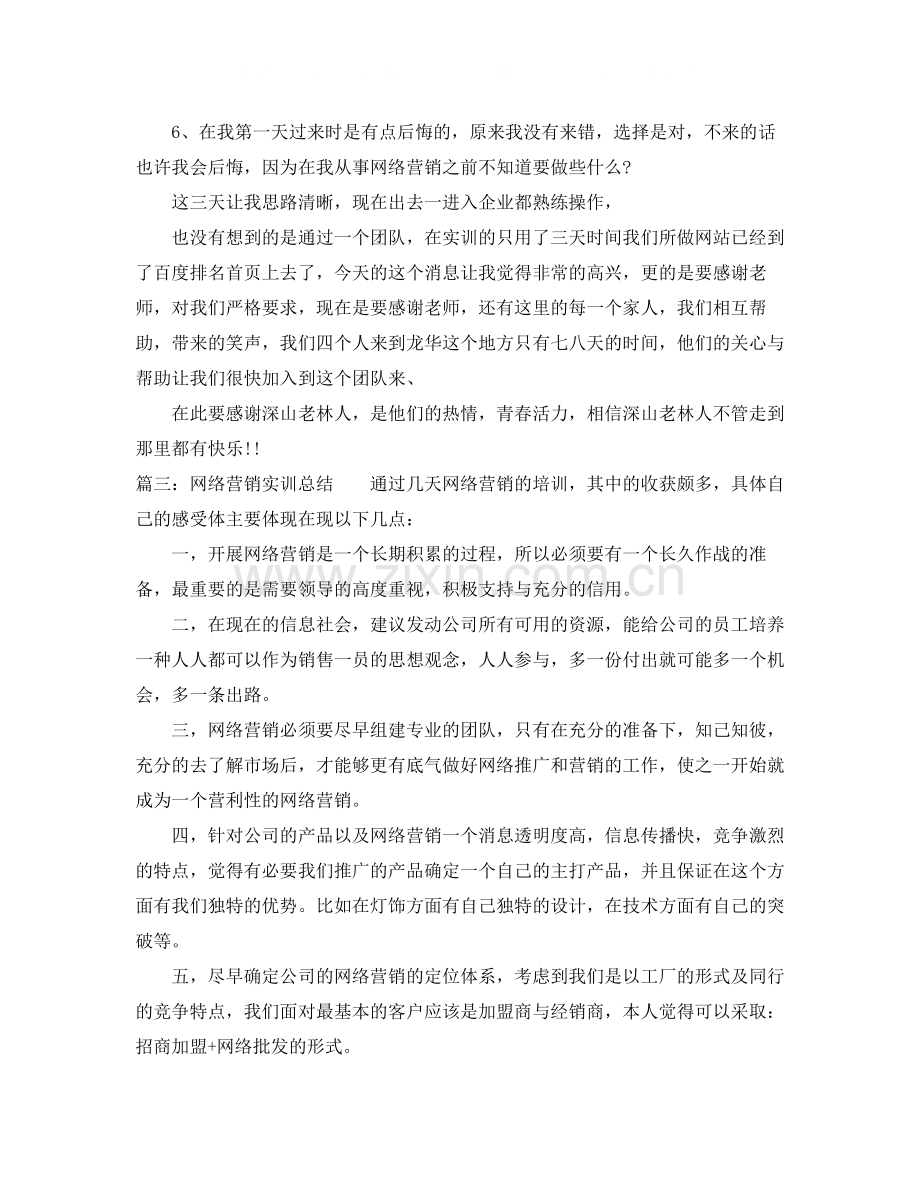 网络营销实训总结.docx_第3页