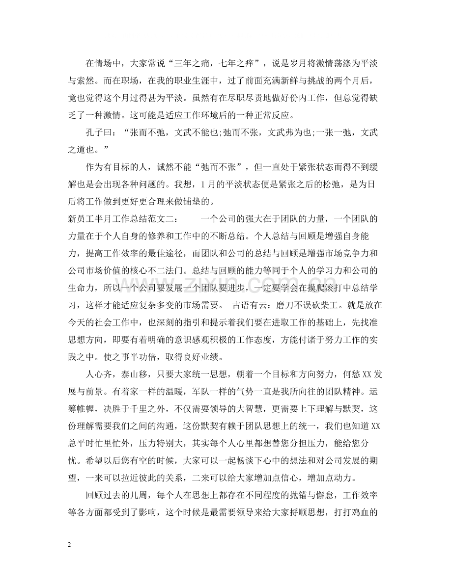 新员工半月工作总结.docx_第2页