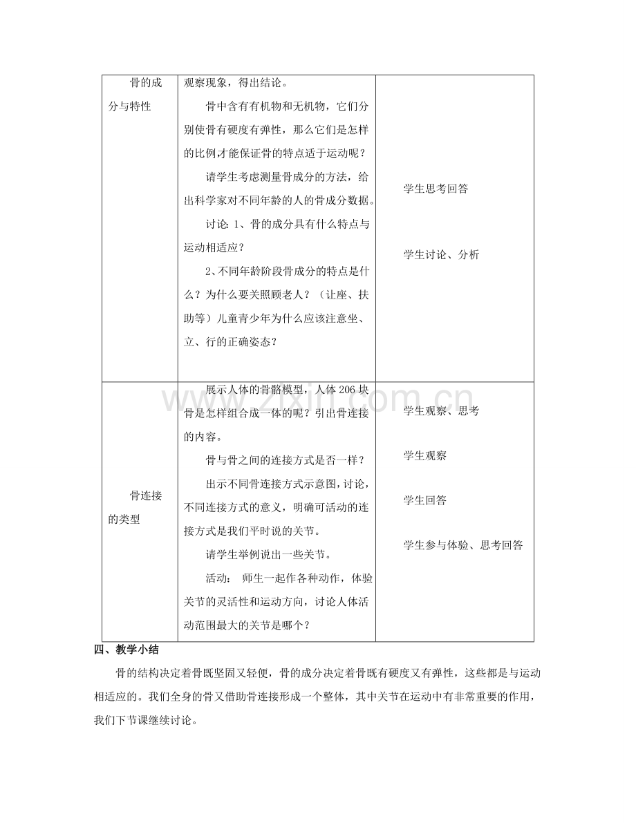 八年级生物上册 第15章 第2节 动物运动的形成教案2 （新版）北师大版.doc_第2页