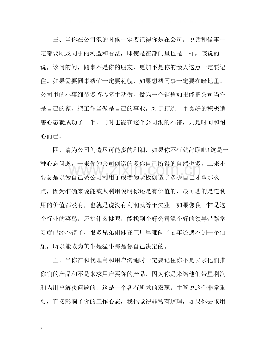 IT行业销售自我总结.docx_第2页