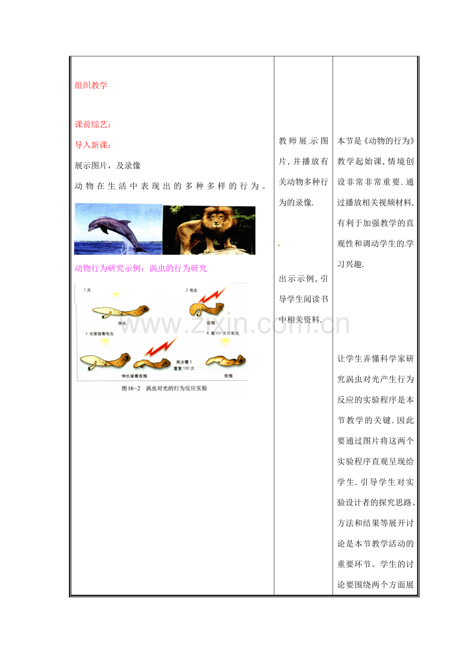 八年级生物上册 16.1 先天性行为和后天学习行为教案 北师大版-北师大版初中八年级上册生物教案.doc_第2页