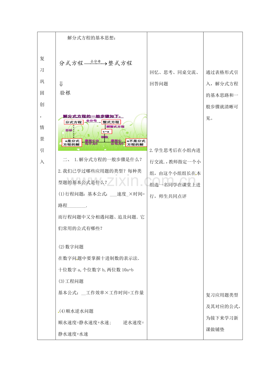 八年级数学上册 15.3 分式方程（第2课时）教案 （新版）新人教版-（新版）新人教版初中八年级上册数学教案.doc_第2页