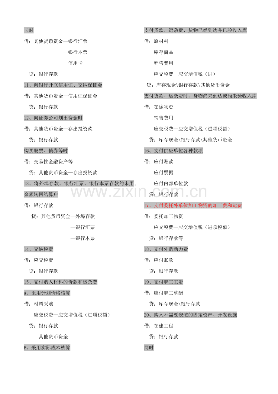 新会计准则下会计分录大全.doc_第2页