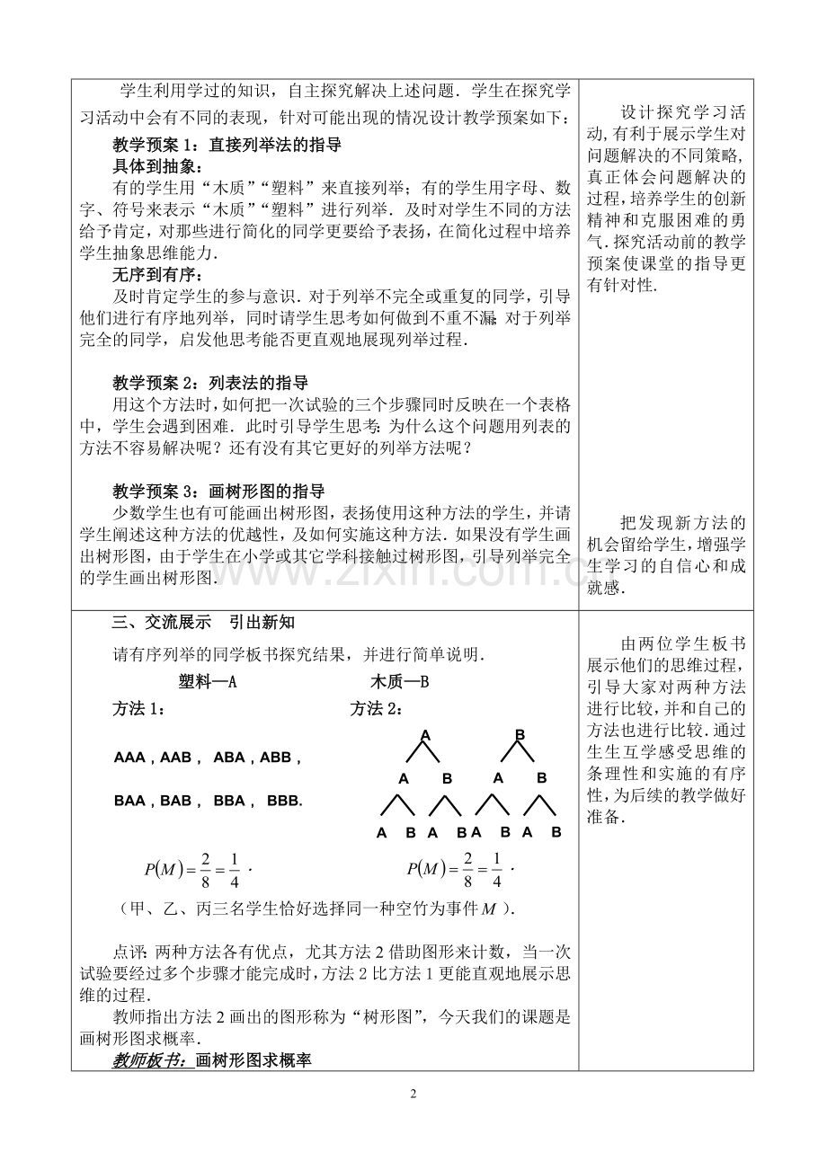 列举法求概率(3)-画树形图求概率(苏海燕).doc_第2页