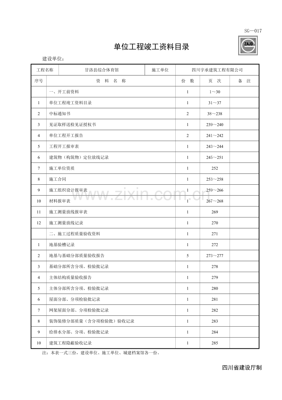 竣工资料目录及验收记录.doc_第2页