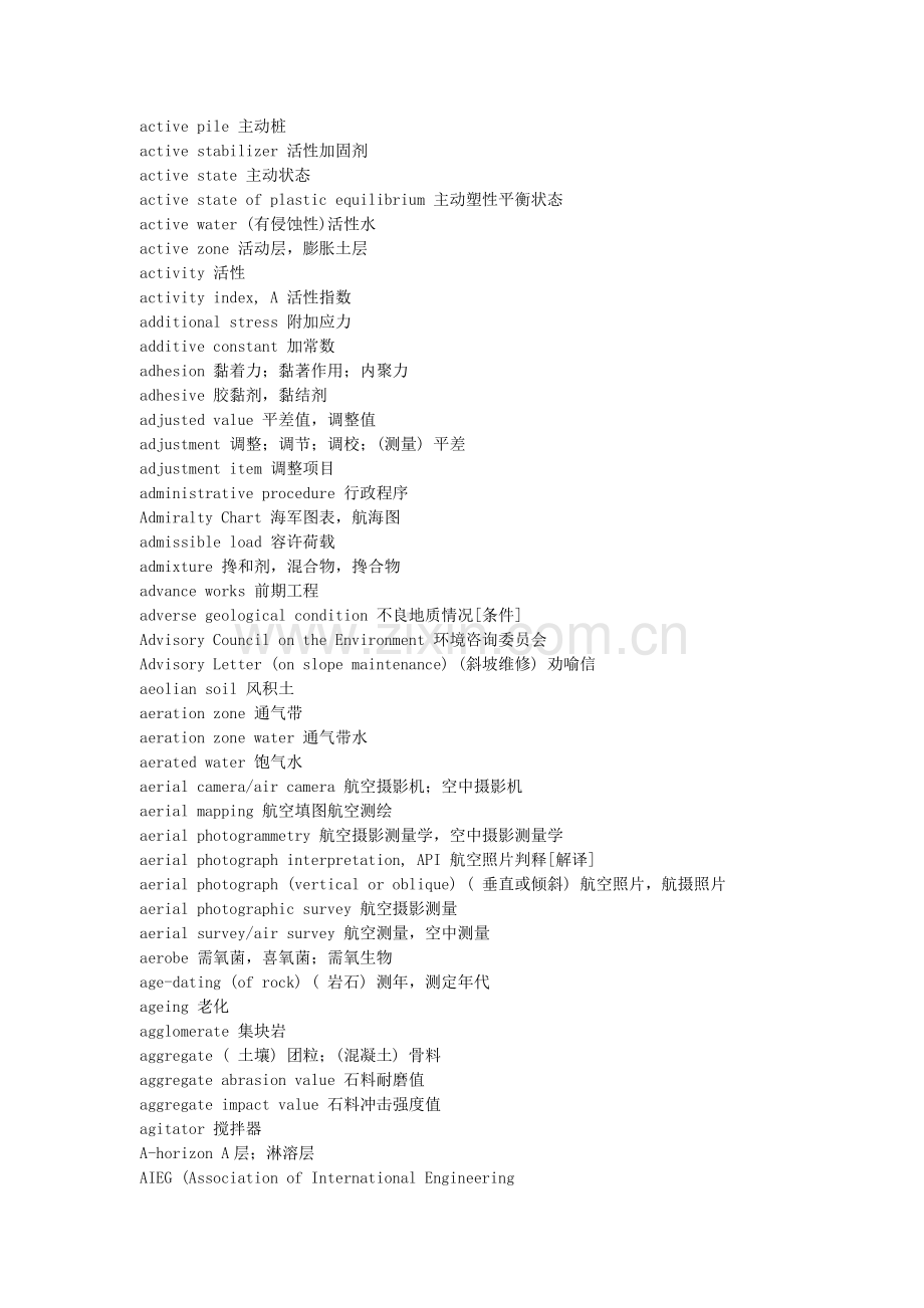 岩土工程专业英语词汇A-Z.doc_第2页