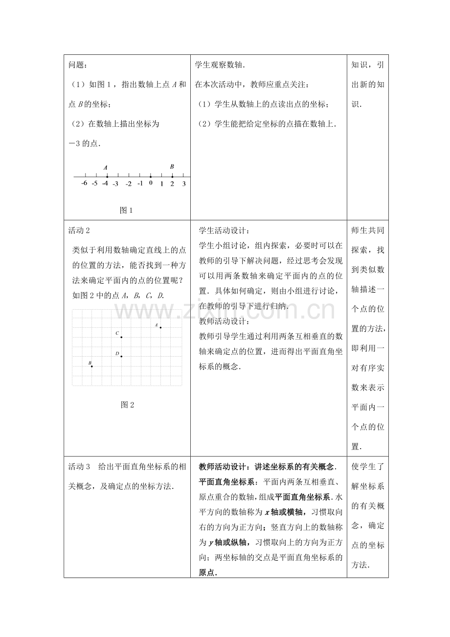 七年级数学下册 7.1.2 平面直角坐标系教案2 （新版）新人教版-（新版）新人教版初中七年级下册数学教案.doc_第3页