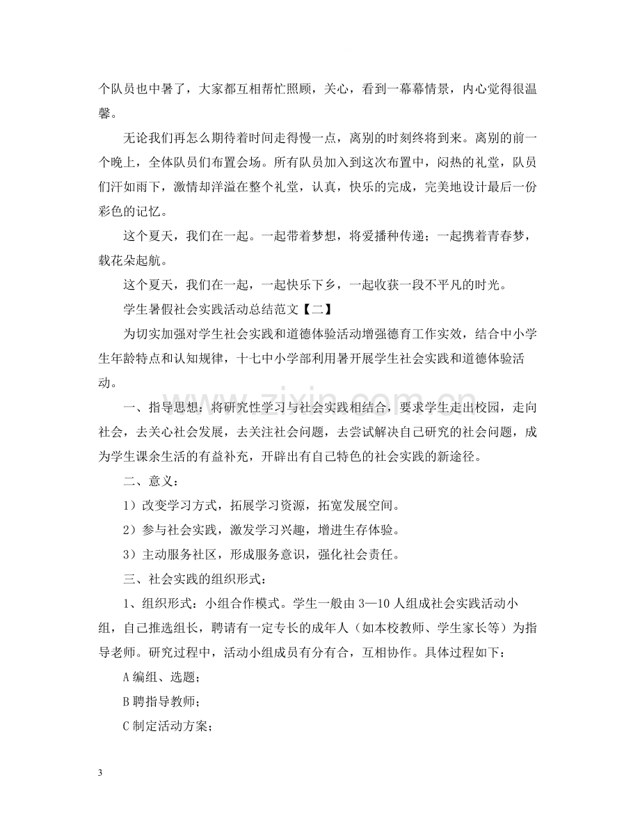 学生暑假社会实践活动总结范文.docx_第3页