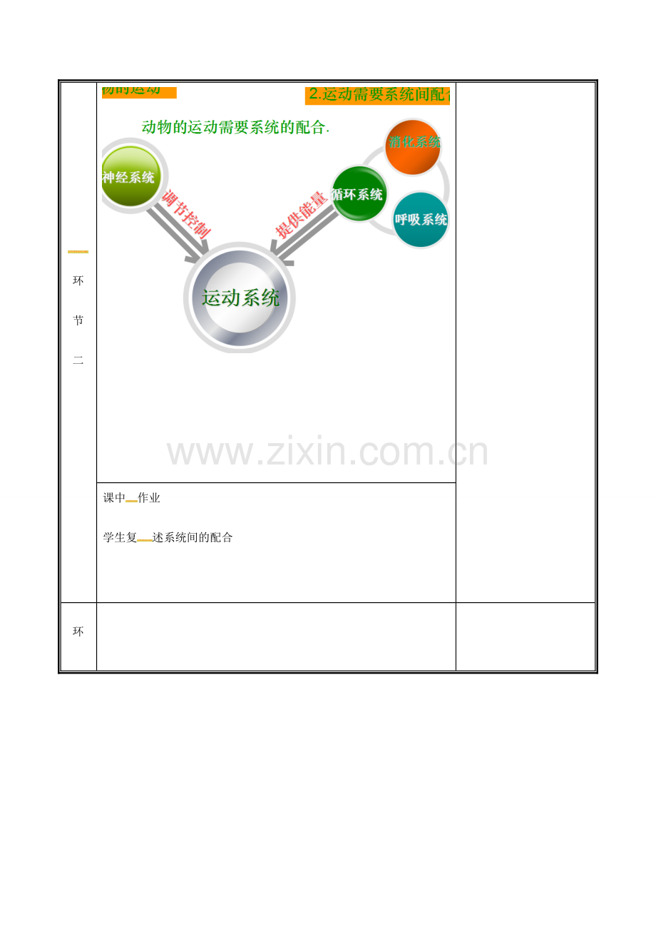 河南省中牟县八年级生物上册 第五单元 第二章 第一节 动物的运动教案 （新版）新人教版-（新版）新人教版初中八年级上册生物教案.doc_第3页