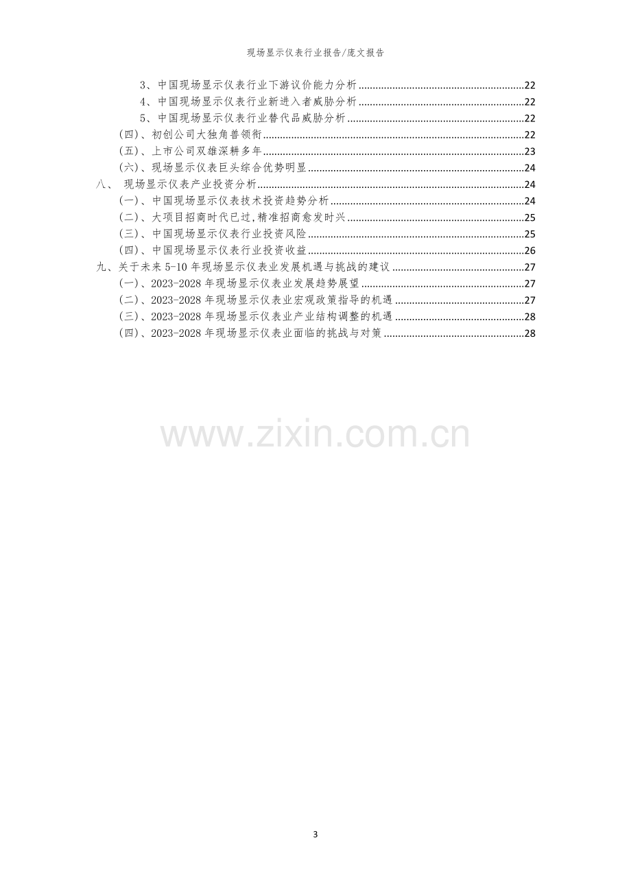 2023年现场显示仪表行业分析报告及未来五至十年行业发展报告.docx_第3页