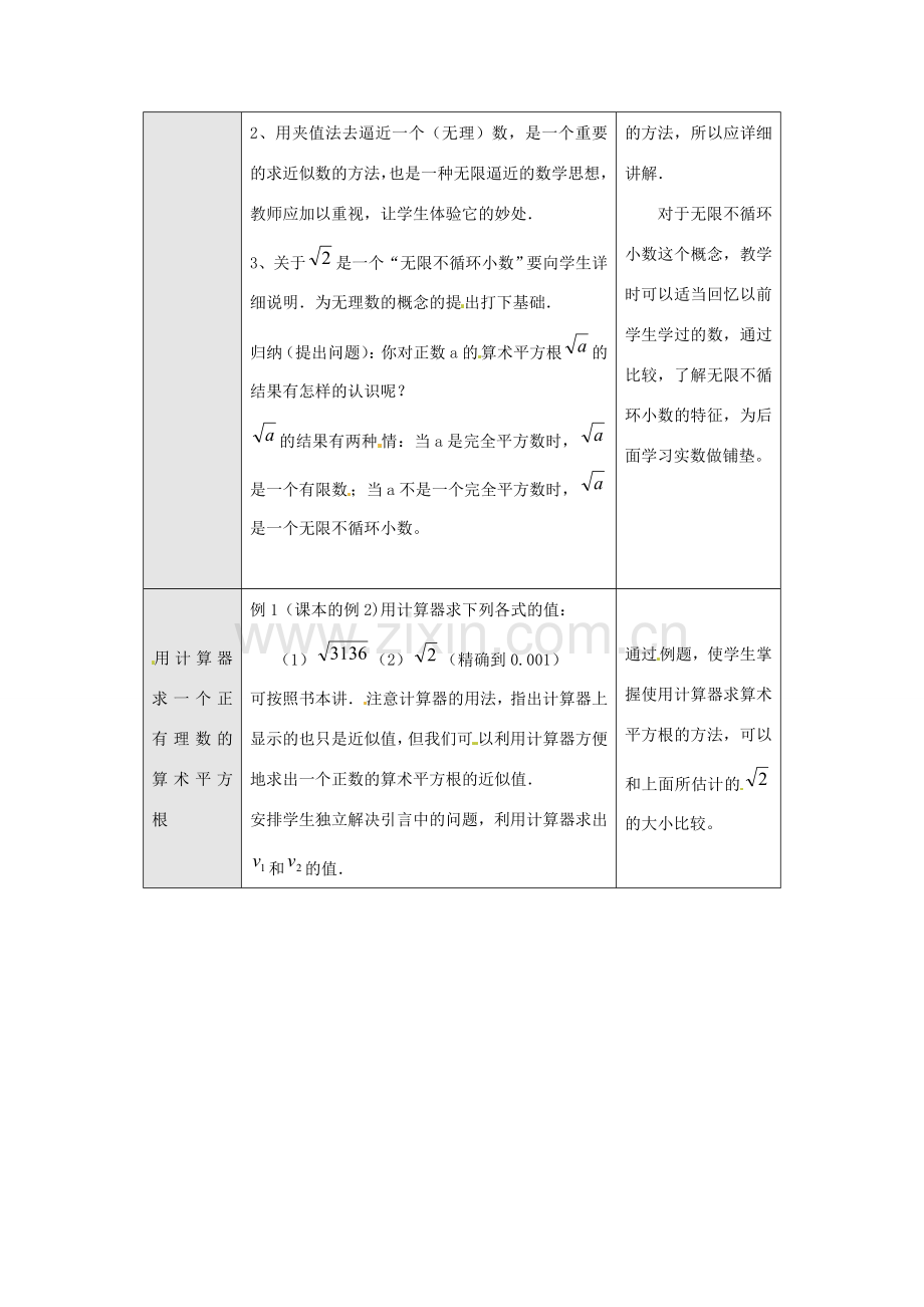 海南省万宁市思源实验学校八年级数学上册 第十三章第1节《平方根（2）》教案 新人教版.doc_第2页