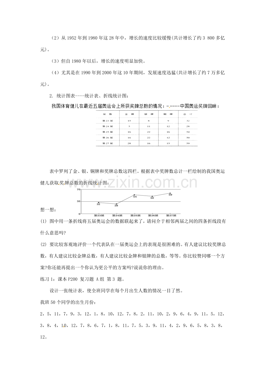 江苏省太仓市浮桥中学八年级数学下册 数据的表示（第1课时）教案 苏科版.doc_第2页