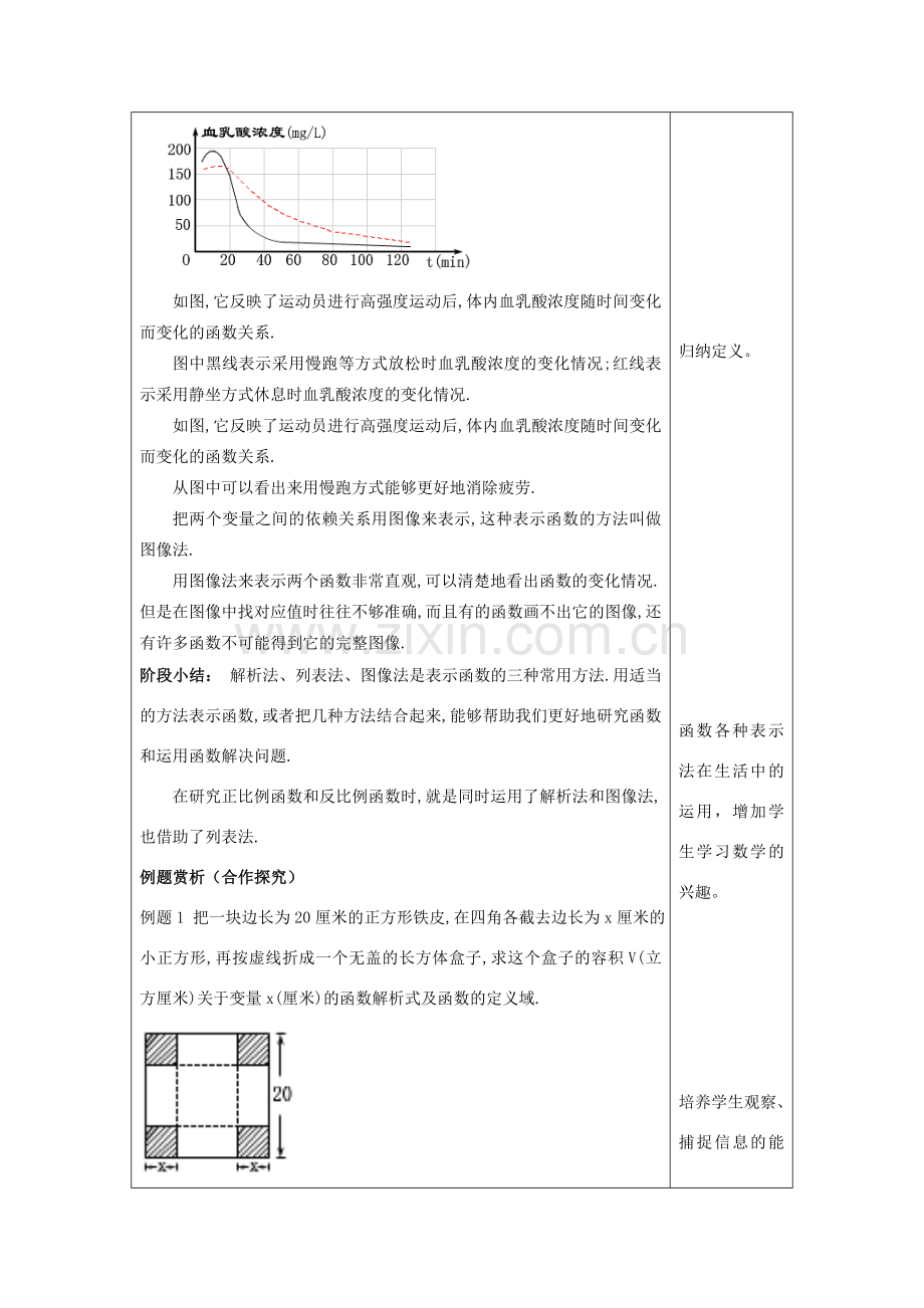 秋八年级数学上册 18.4 函数的表示法（1）教案1 沪教版五四制-沪教版初中八年级上册数学教案.doc_第3页