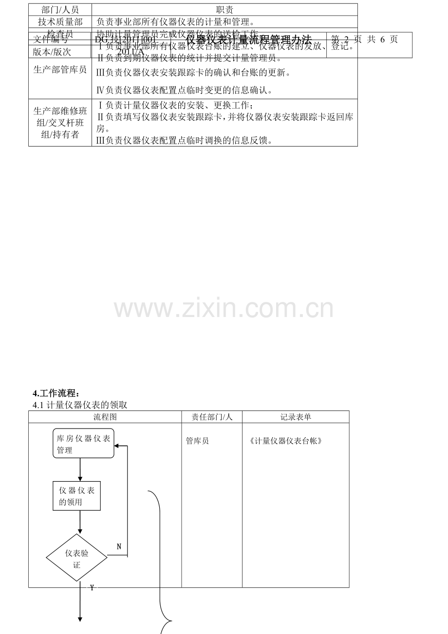 仪器仪表计量流程管理办法.doc_第2页