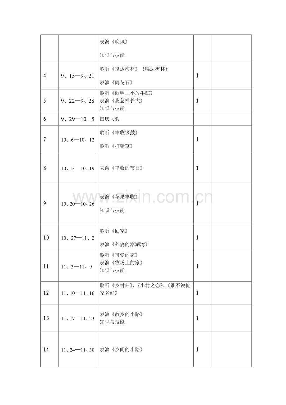 五年级音乐上教学计划.doc_第3页