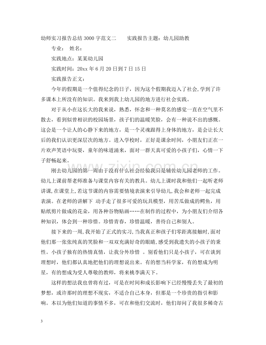 幼师实习报告总结3000字.docx_第3页