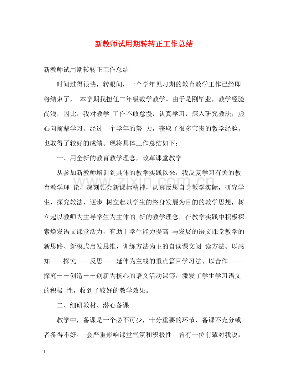 新教师试用期转转正工作总结.docx_第1页