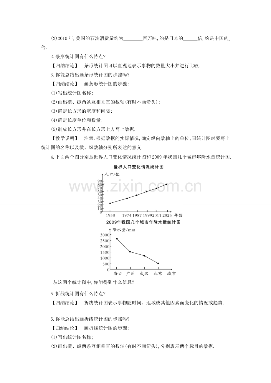 秋七年级数学上册 5.2 统计图教案 （新版）湘教版-（新版）湘教版初中七年级上册数学教案.doc_第2页