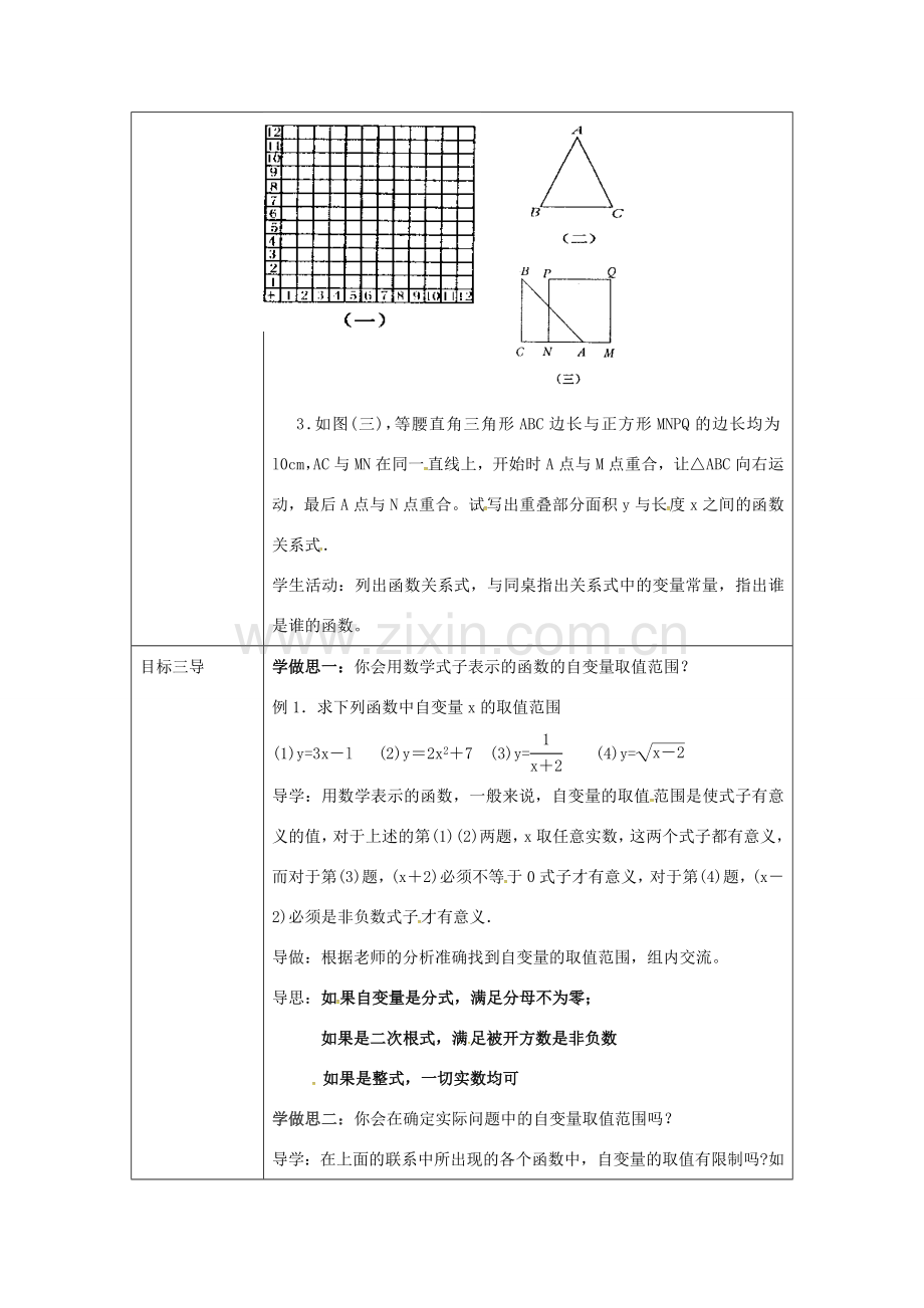 重庆市沙坪坝区虎溪镇八年级数学下册 17.1 变量与函数（二）教案 （新版）华东师大版-（新版）华东师大版初中八年级下册数学教案.doc_第2页