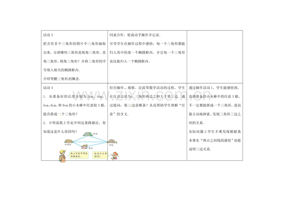 七年级数学下册 7.4 认识三角形教案1 （新版）苏科版-（新版）苏科版初中七年级下册数学教案.doc_第3页